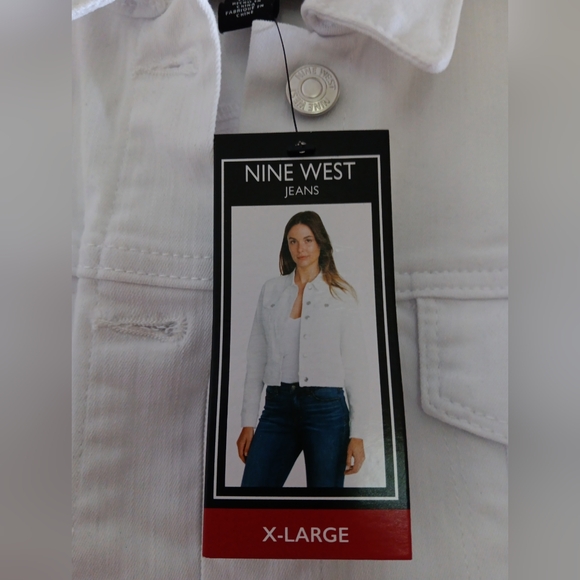 NWT! White Nine West Ladies Jacket. Sz XL - Picture 3 of 5